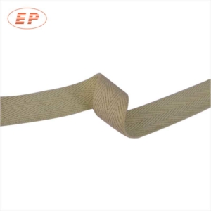 Woven White Herringbone Cotton Tape Manufacturer