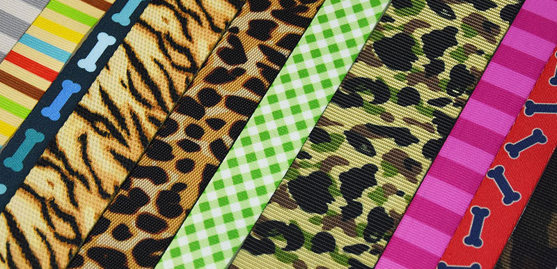 1.25 Inch Webbing Leopard Patterned For Lawn Chairs Aluminum