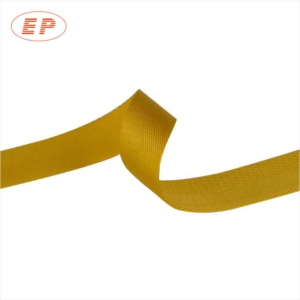 Yellow Nylon Fabric Herringbone Webbing For Dog Leashes