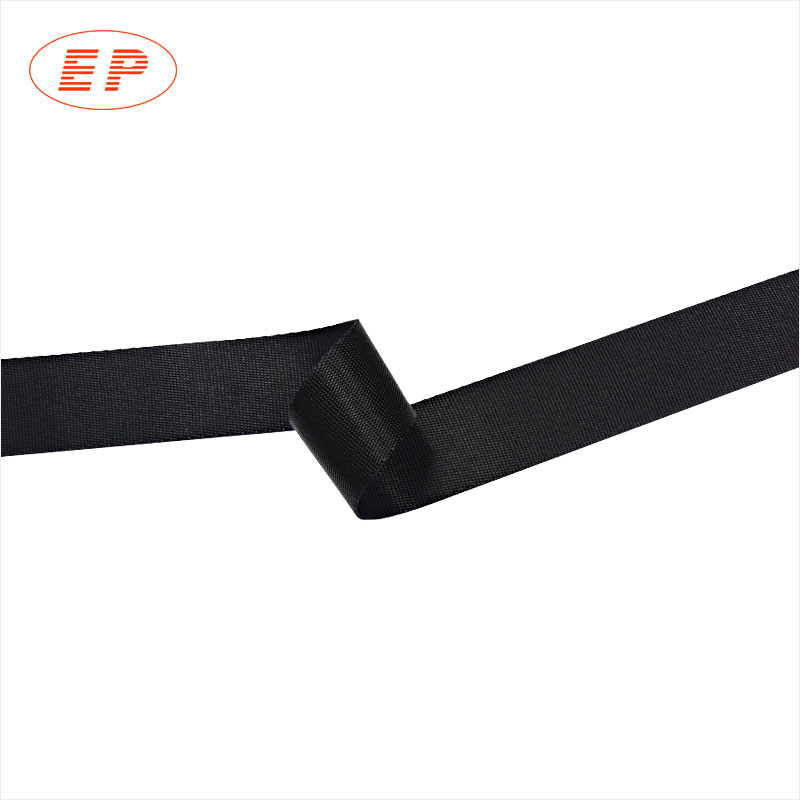 custom black car seat belt strap material