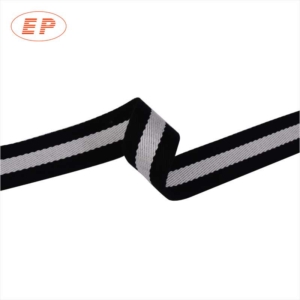 Black And Grey Stripe Cotton Carpet Binding Tape