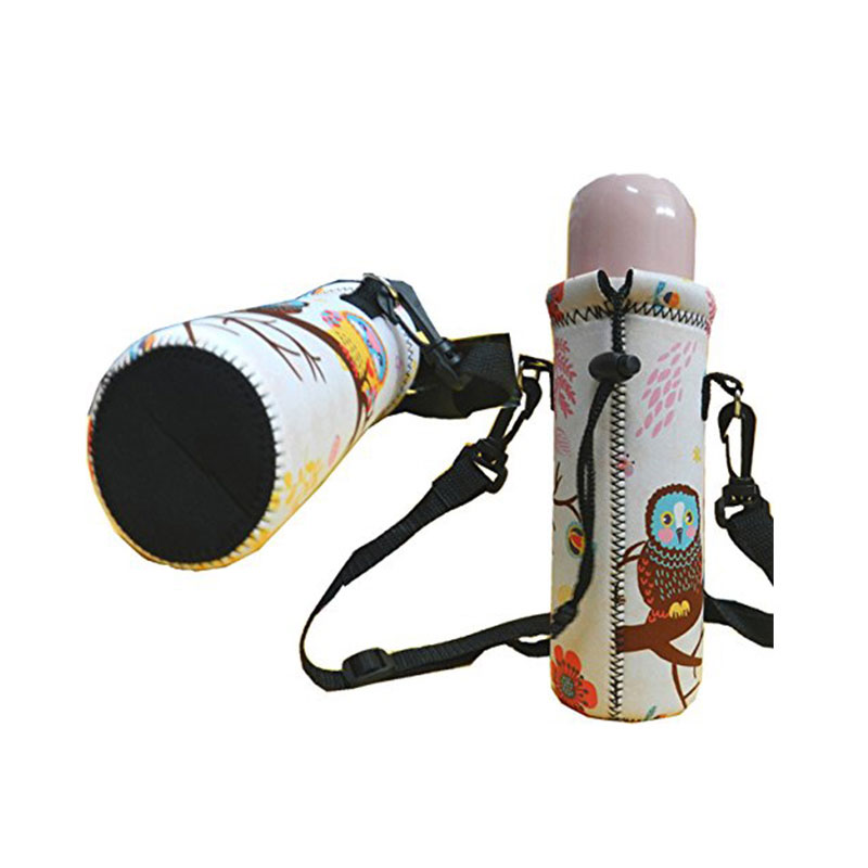 Neoprene Insulated Water Bottle Sleeve With Strap