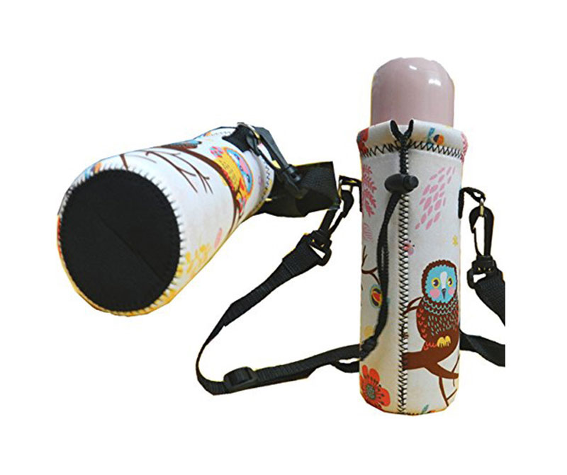 Neoprene Insulated Water Bottle Sleeve With Strap