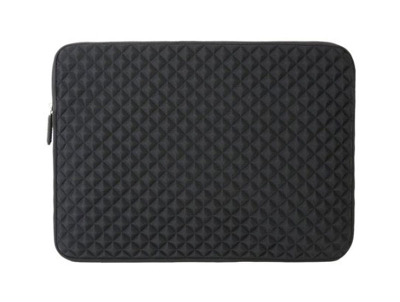 Neoprene Custom Zippered Black Laptop Sleeve Cover