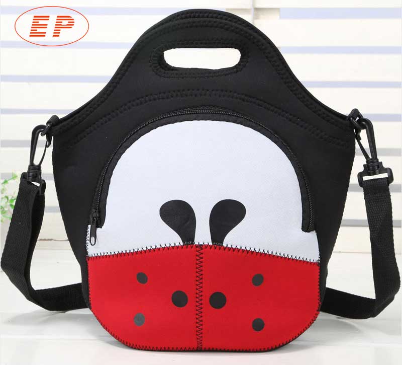 Cool Funky Neoprene Kids Lunch Bag With Shoulder Strap