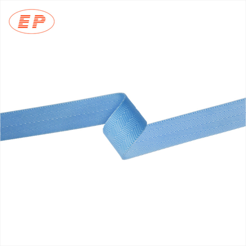 1'' Blue Lightweight Herringbone PP Webbing