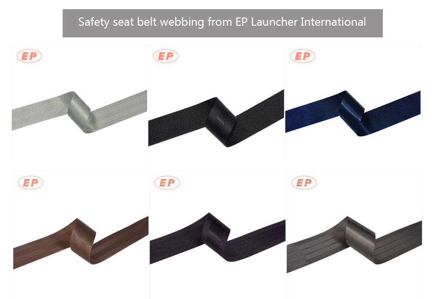 Safety seat belt webbing from EP Launcher International